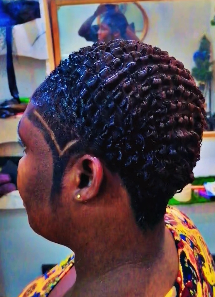 /Net waves with shampoo, sterilized towel, mousse, gel and oil spray #client